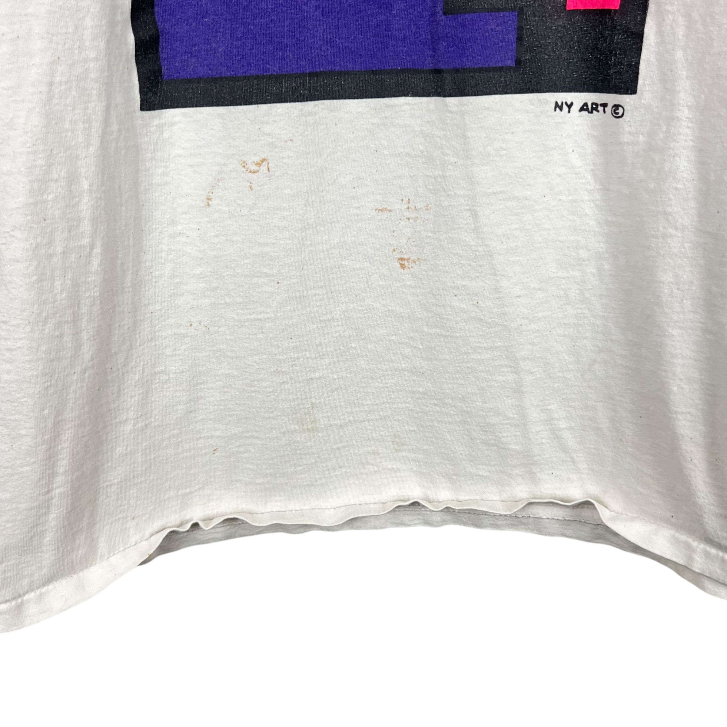 Vintage NY Art SOHO Tee White