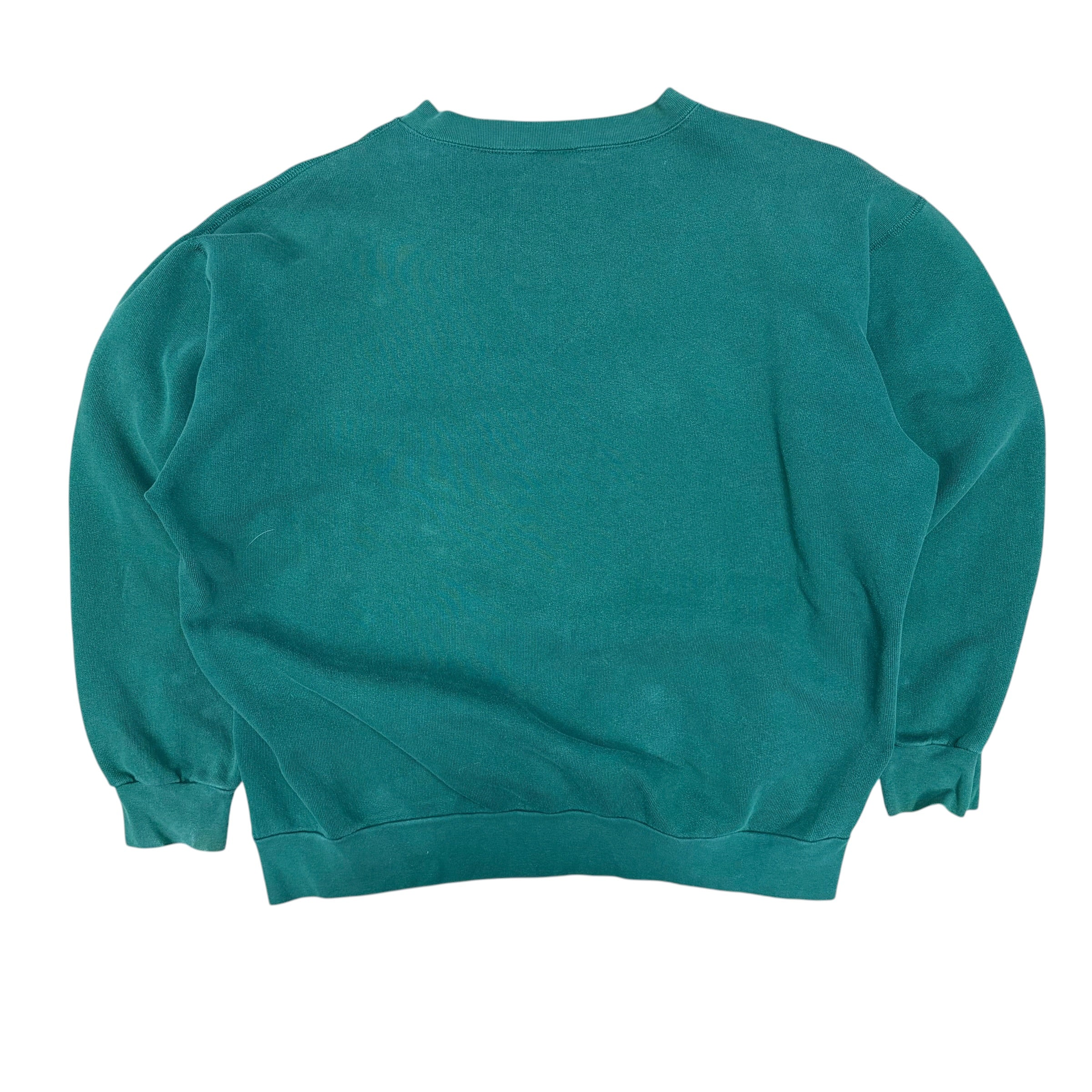 Vintage Bulletin CFL Edmonton Eskimos Spellout Crewneck Green