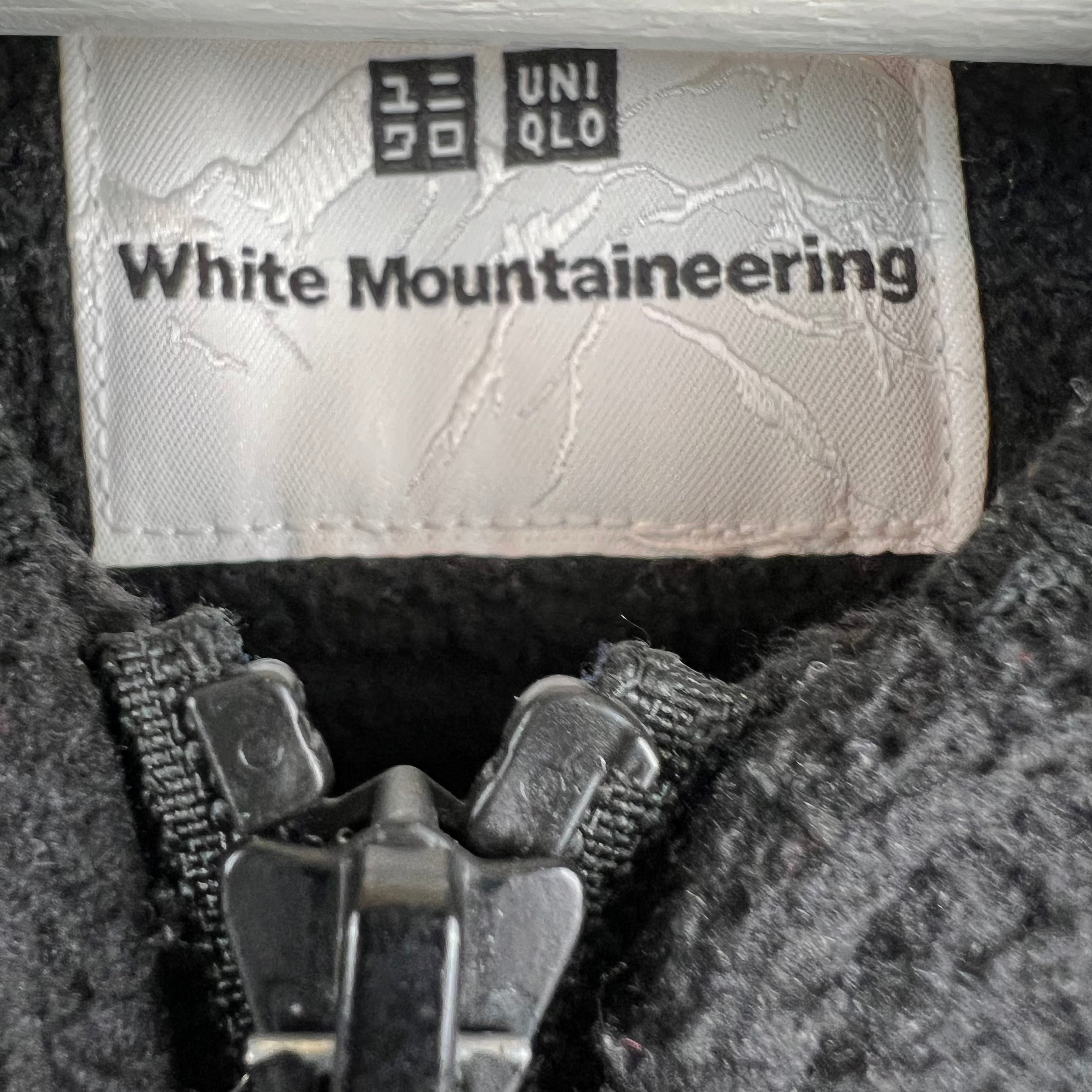 Uniqlo x White Mountaineering Fleece Oversized Jacket Black