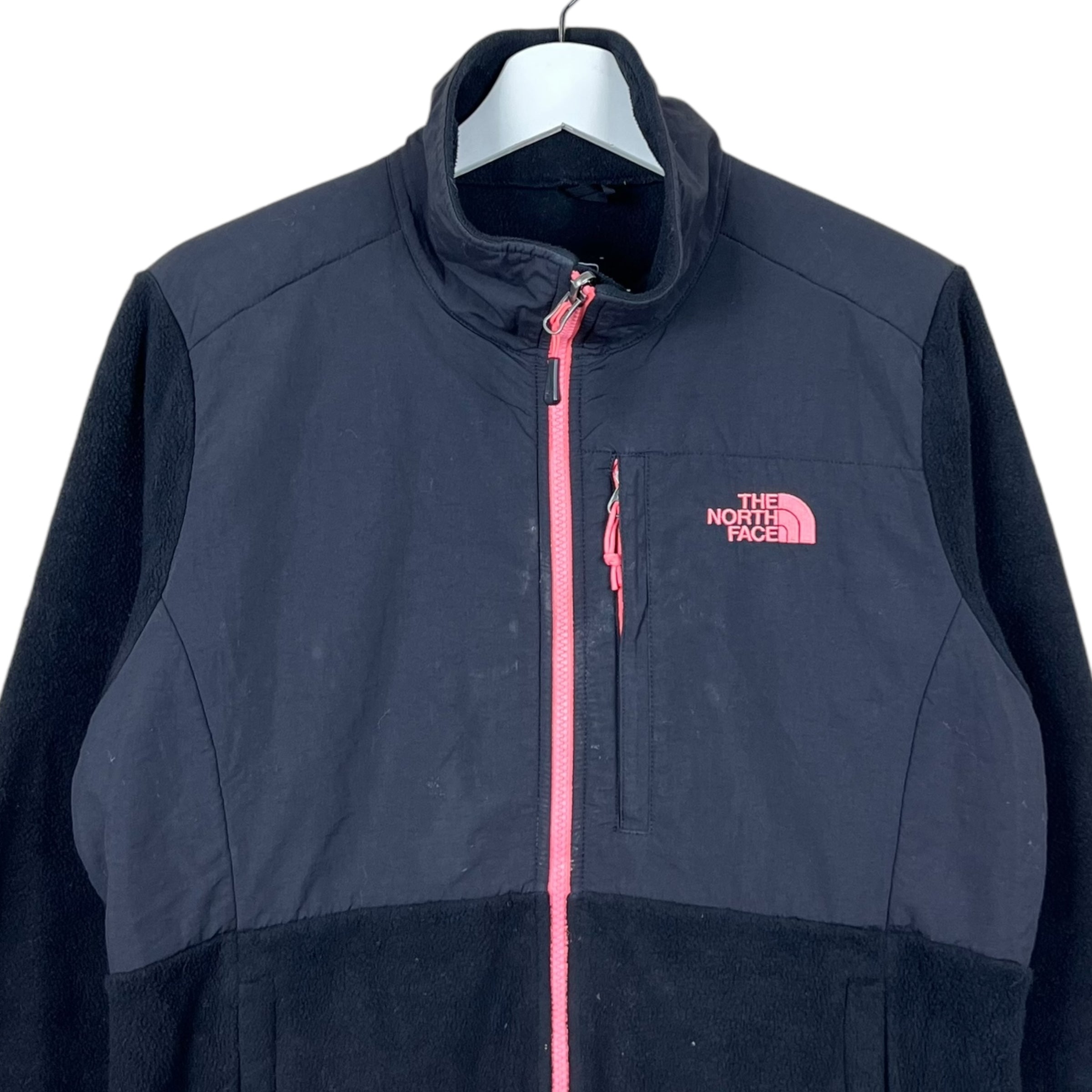 Vintage North Face Women’s Denali Full Zip Jacket Black/Pink