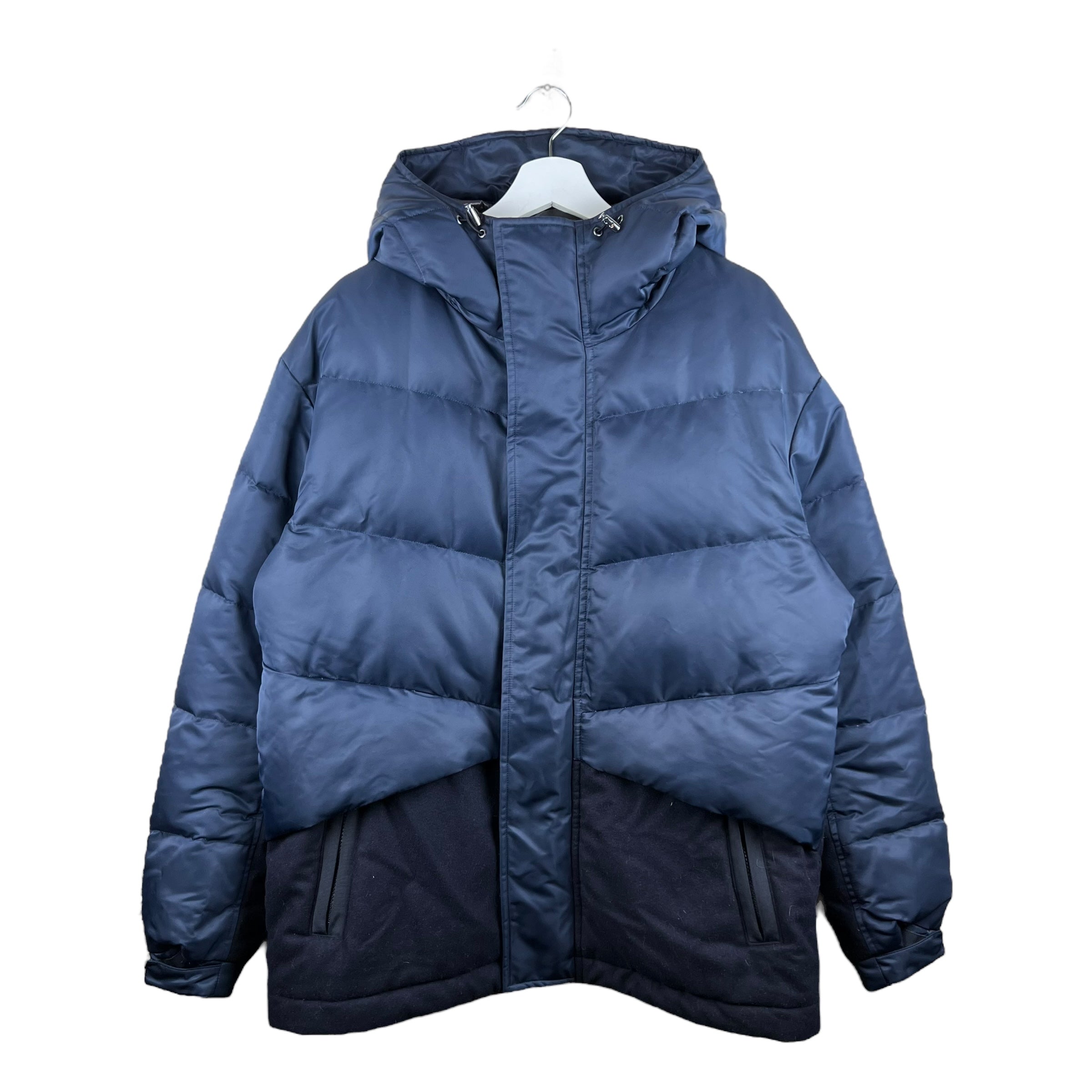 Jil Sander x Uniqlo Hybrid Down Oversized Hooded Jacket Navy Blue