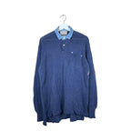 Vintage Polo By Ralph Lauren Collared Longsleeve Knit Navy