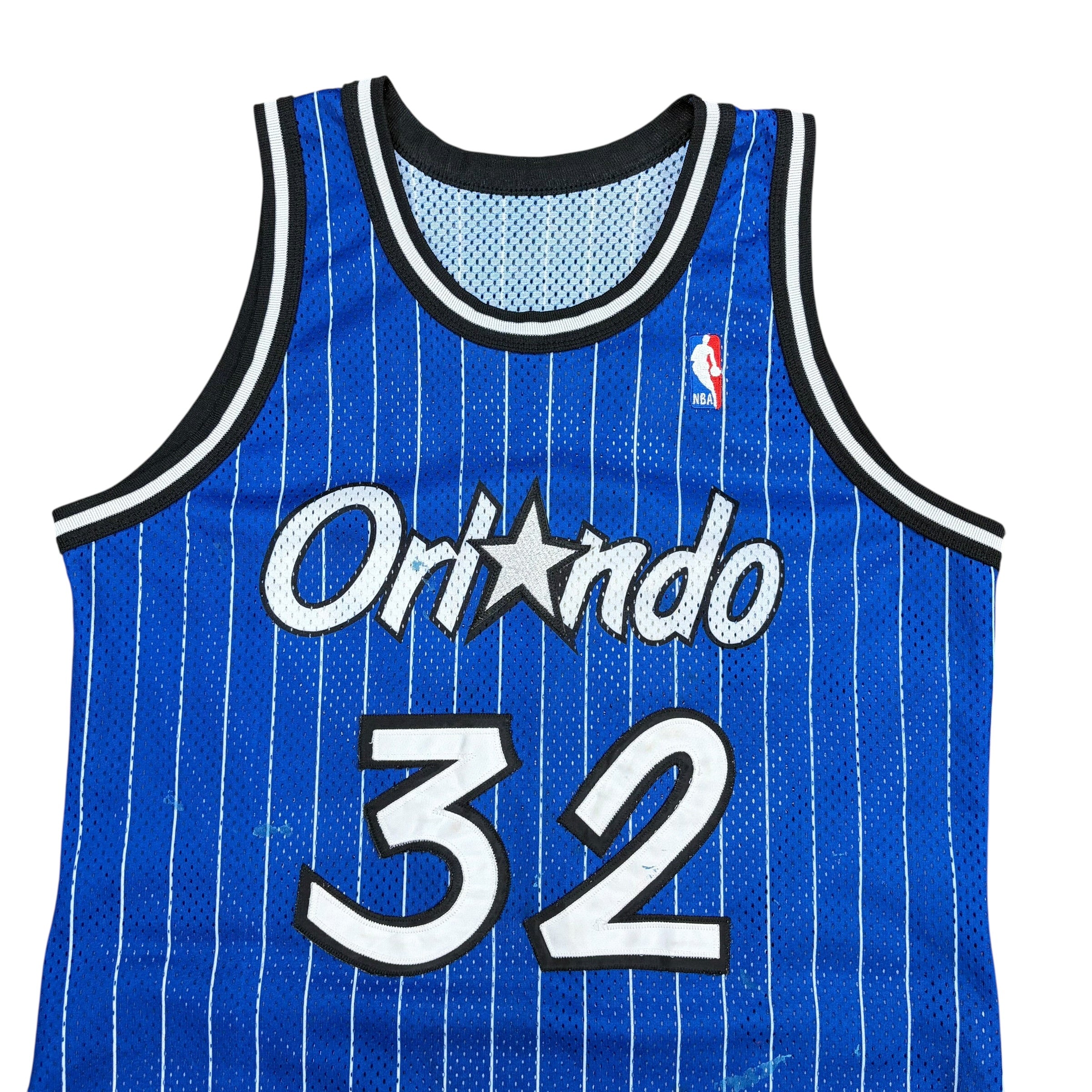 Vintage Champion NBA Orlando Magic Shaquille O’Neal Pinstripe Away Jersey