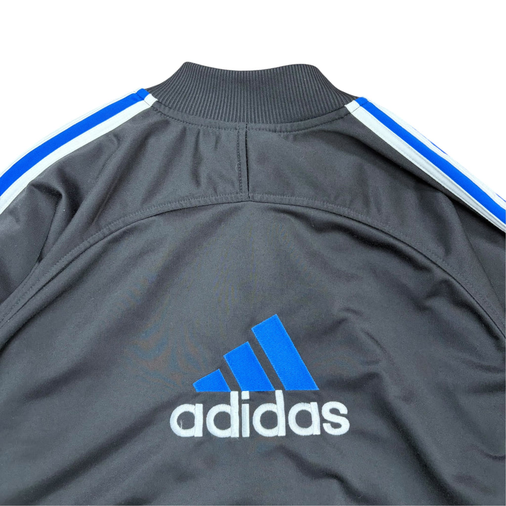 Vintage Adidas Nylon Striped Track Jacket Black