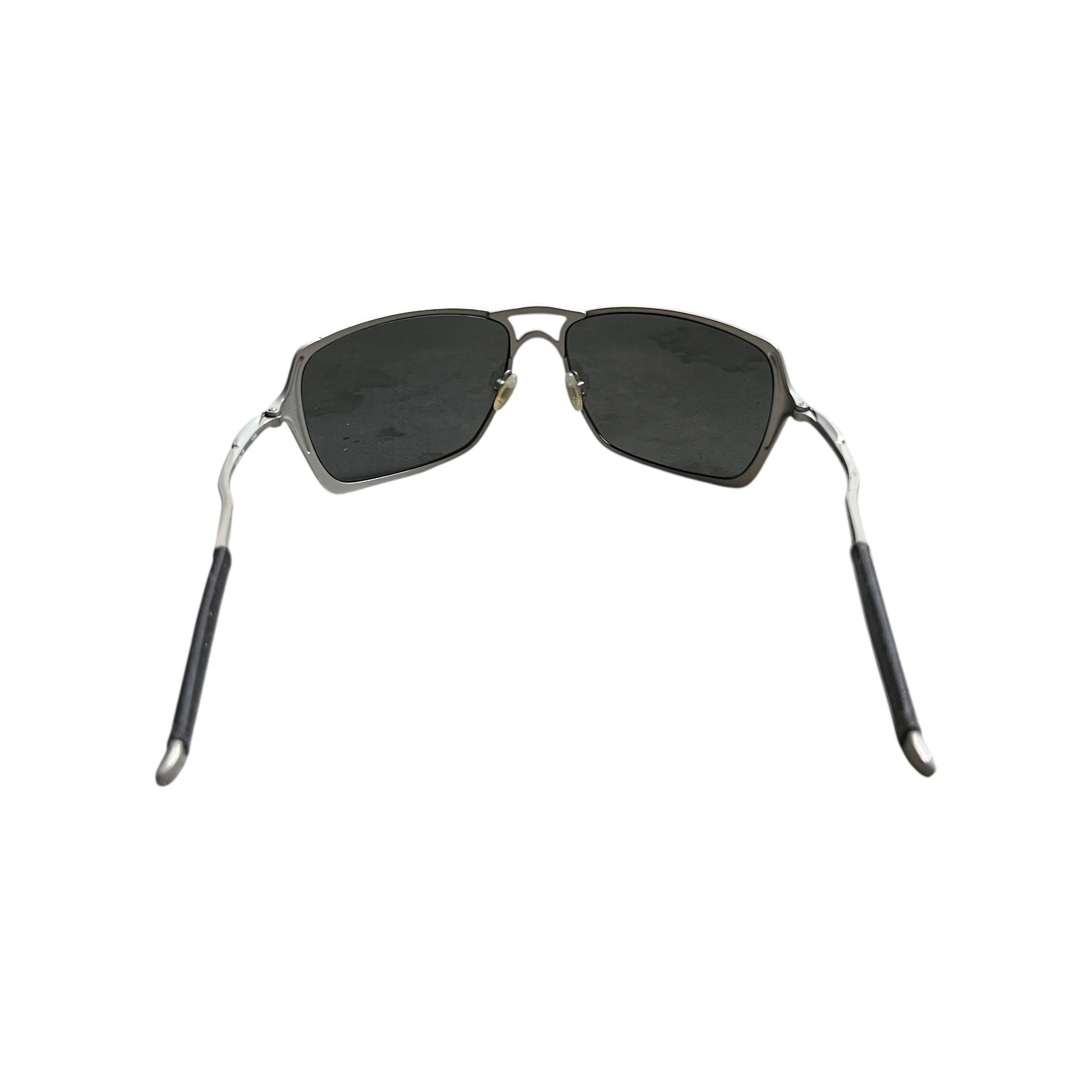 Oakley Inmate Rectangle Sunglasses Silver