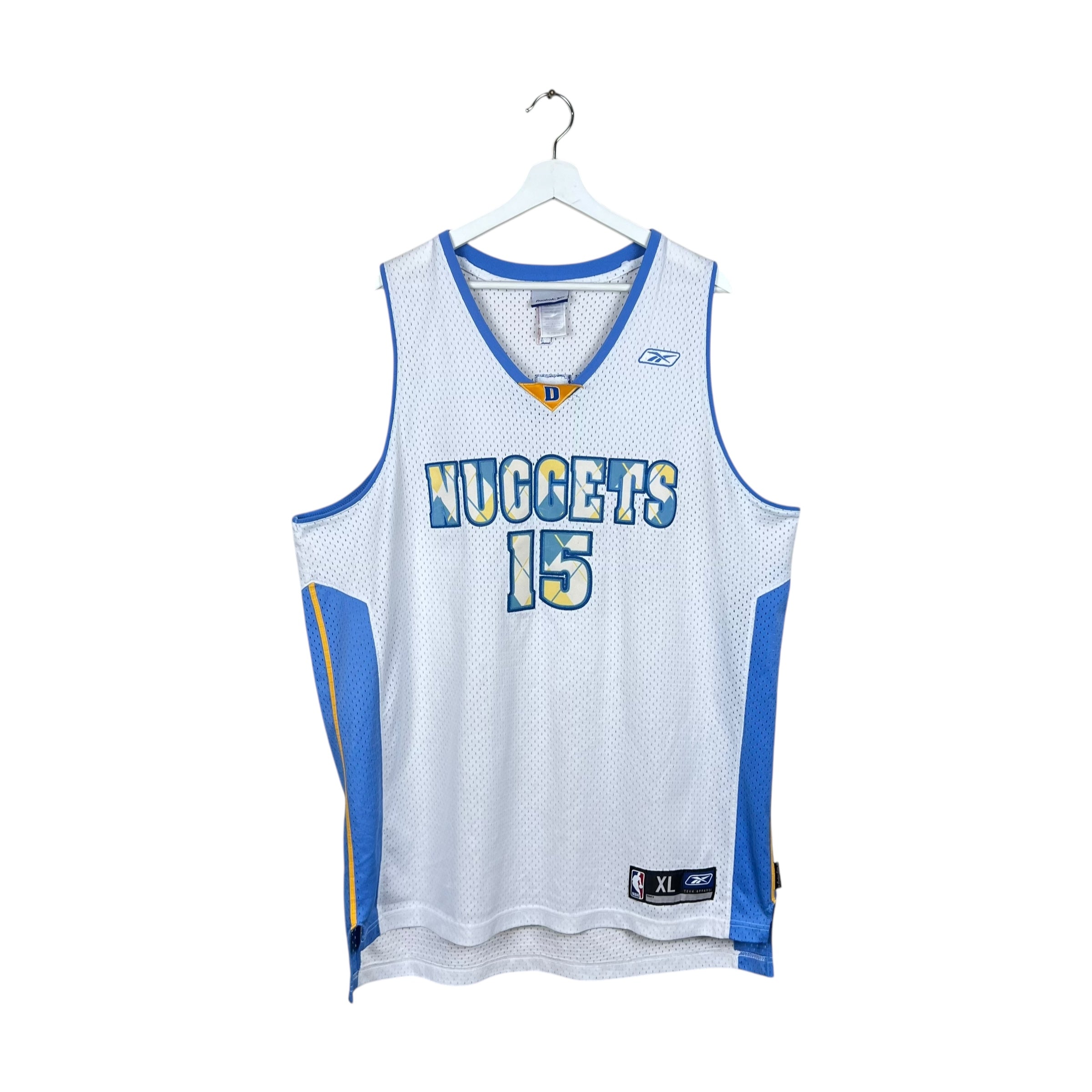 2009 Reebok Denver Nuggets Carmelo Anthony Home Plaid Jersey