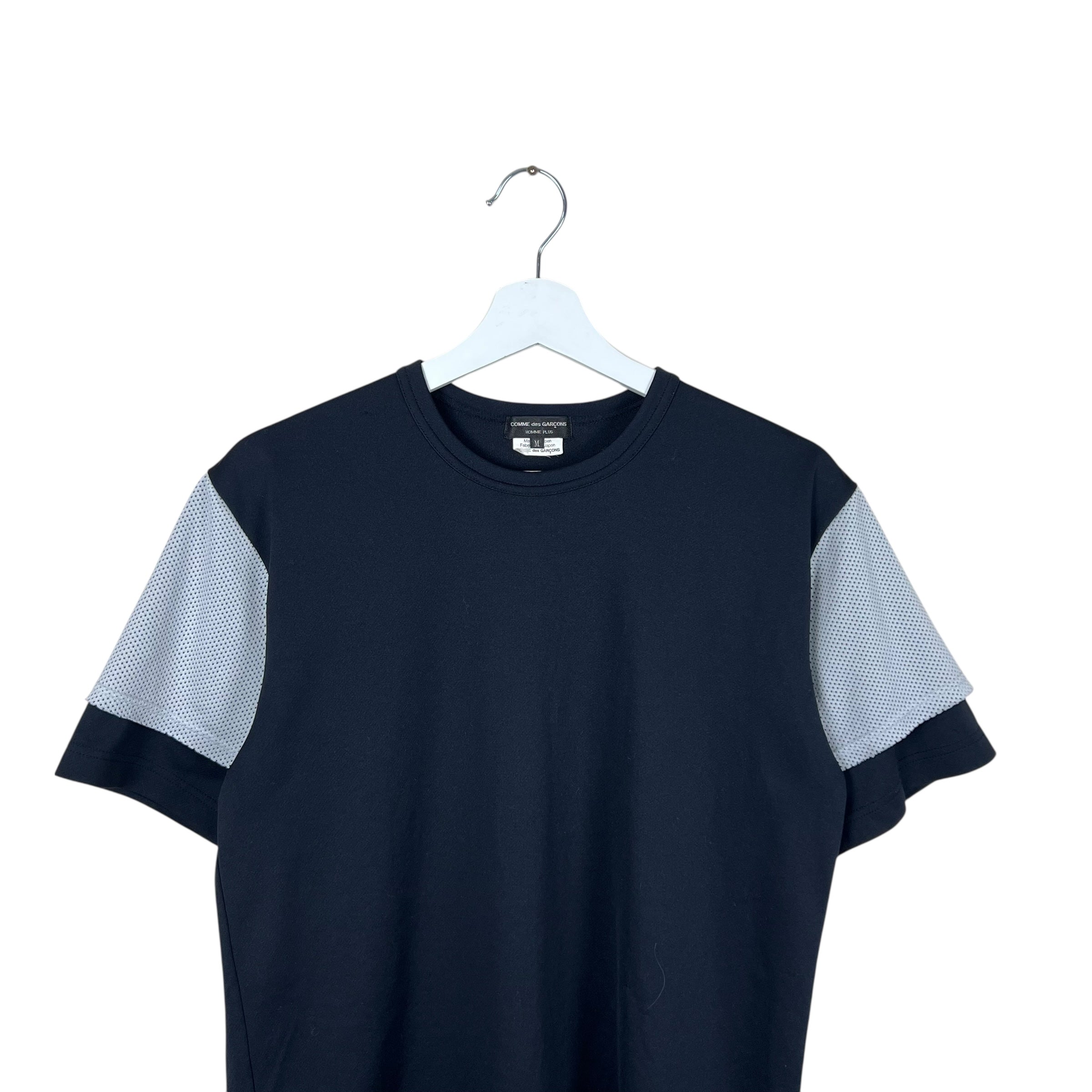 Comme Des Garçons HOMME PLUS Mesh Sleeve Tee Black