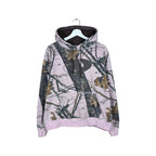 Vintage Mossy Oak Women’s Logo RealTree Hoodie Pink Camo