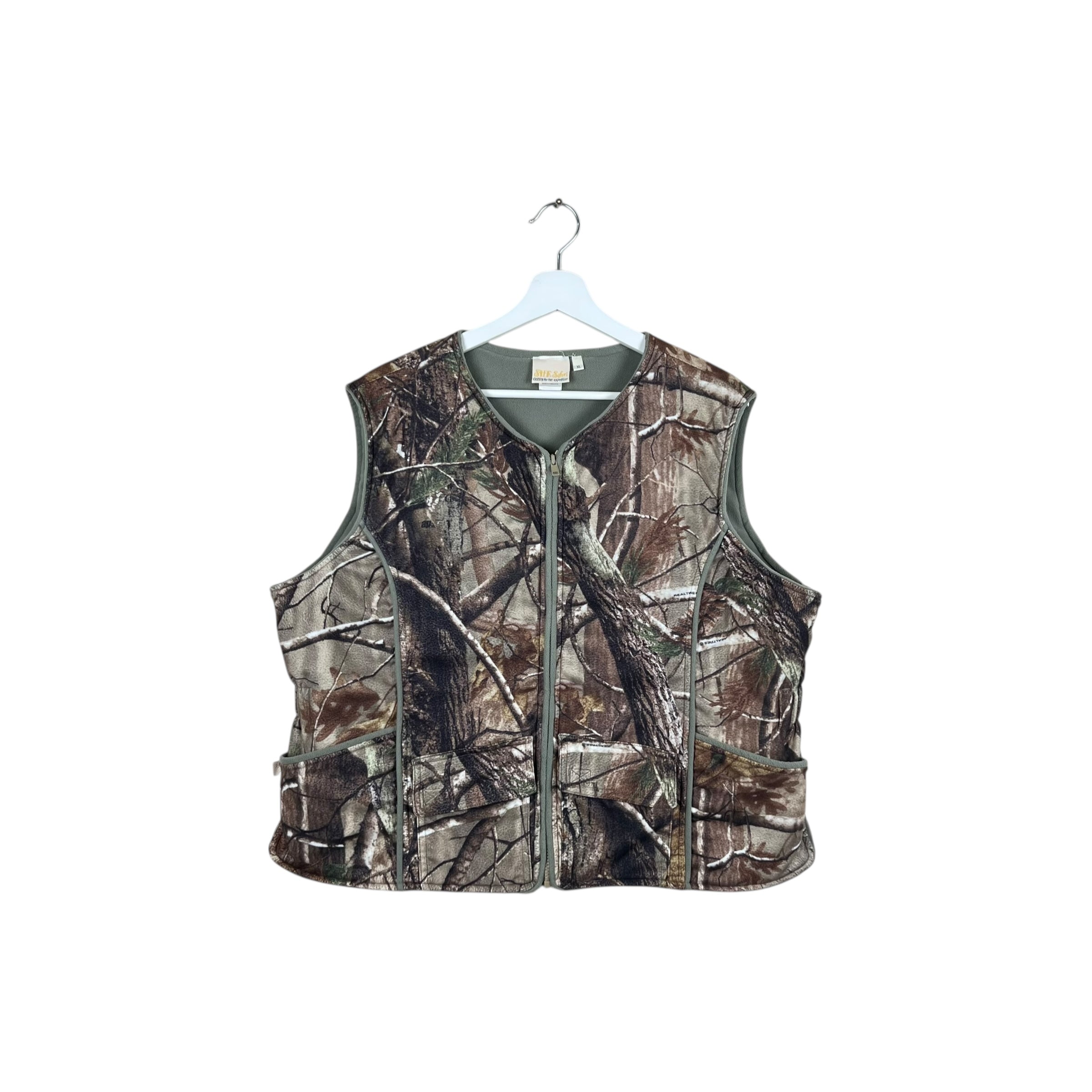 Vintage She Safari Women’s Real Tree Polar Vest Camo