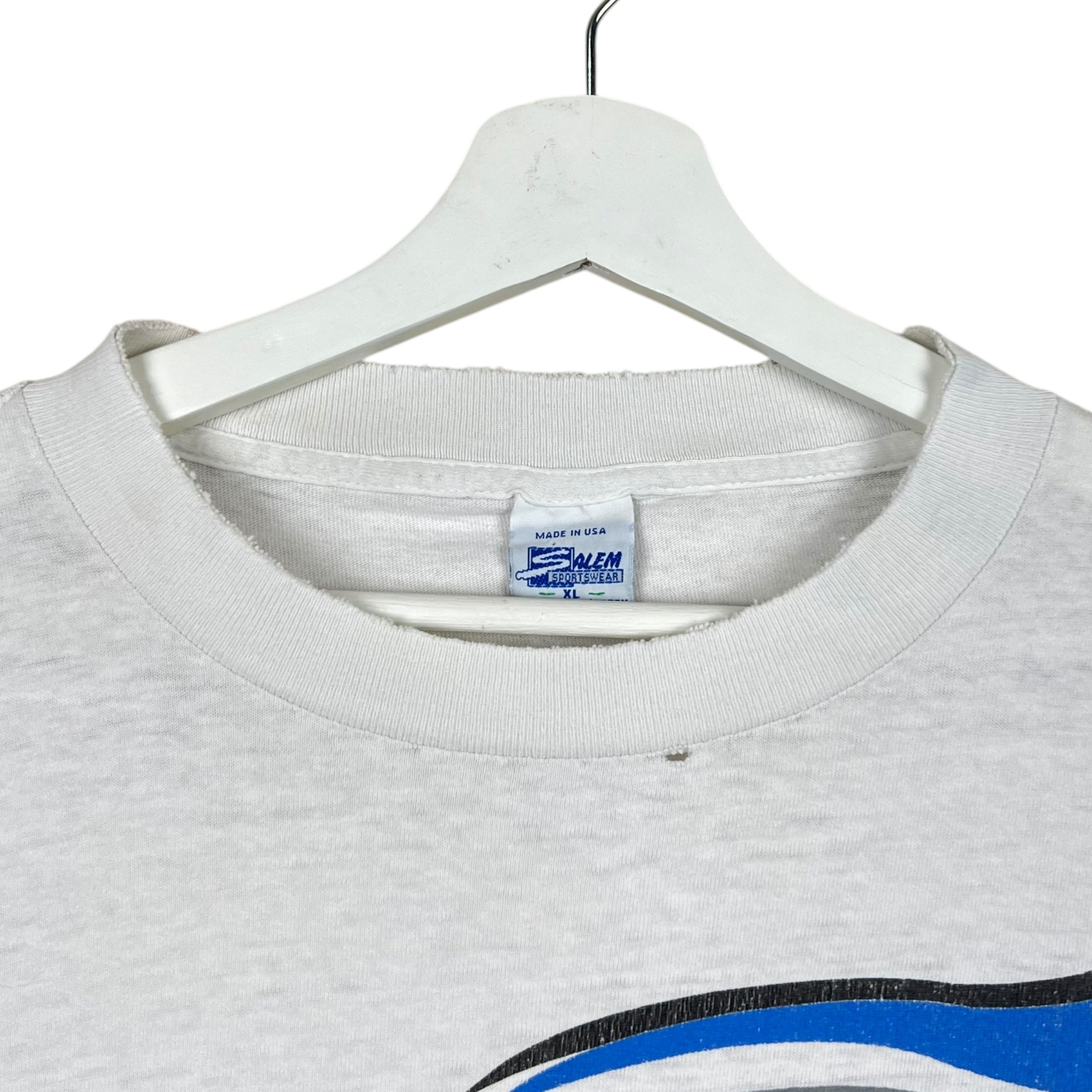 1993 Salem Carolina Panthers Big Logo Tee White