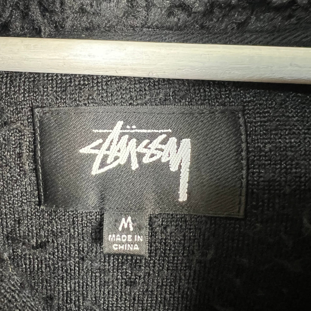 Stussy Sherpa Zip Hoodie Black