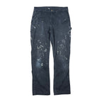 Vintage Carhartt Relaxed Fit Carpenter Pants Paint Splatter Black