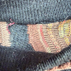 Vintage Tundra 3D Cable Pattern Knit Brown