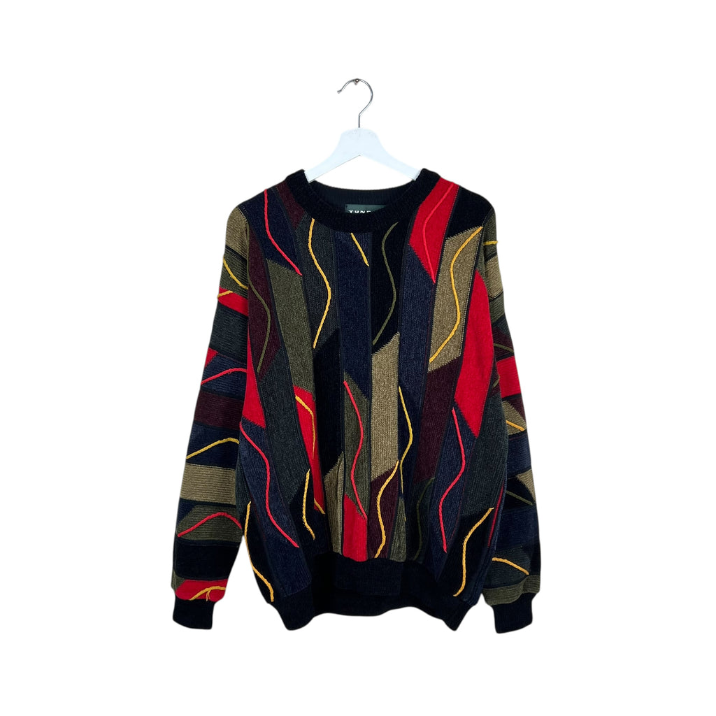 Vintage Tundra 3D Cable Knit Multi