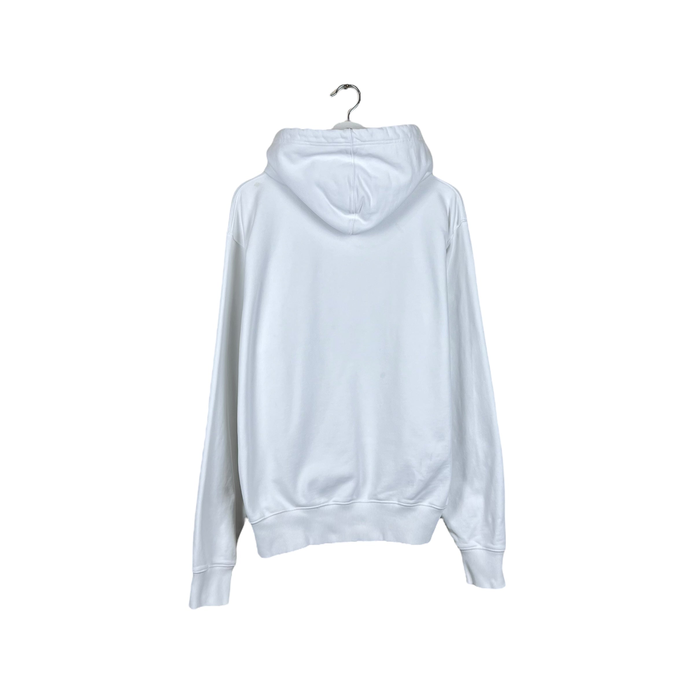 Helmut Lang Box Logo Hoodie White