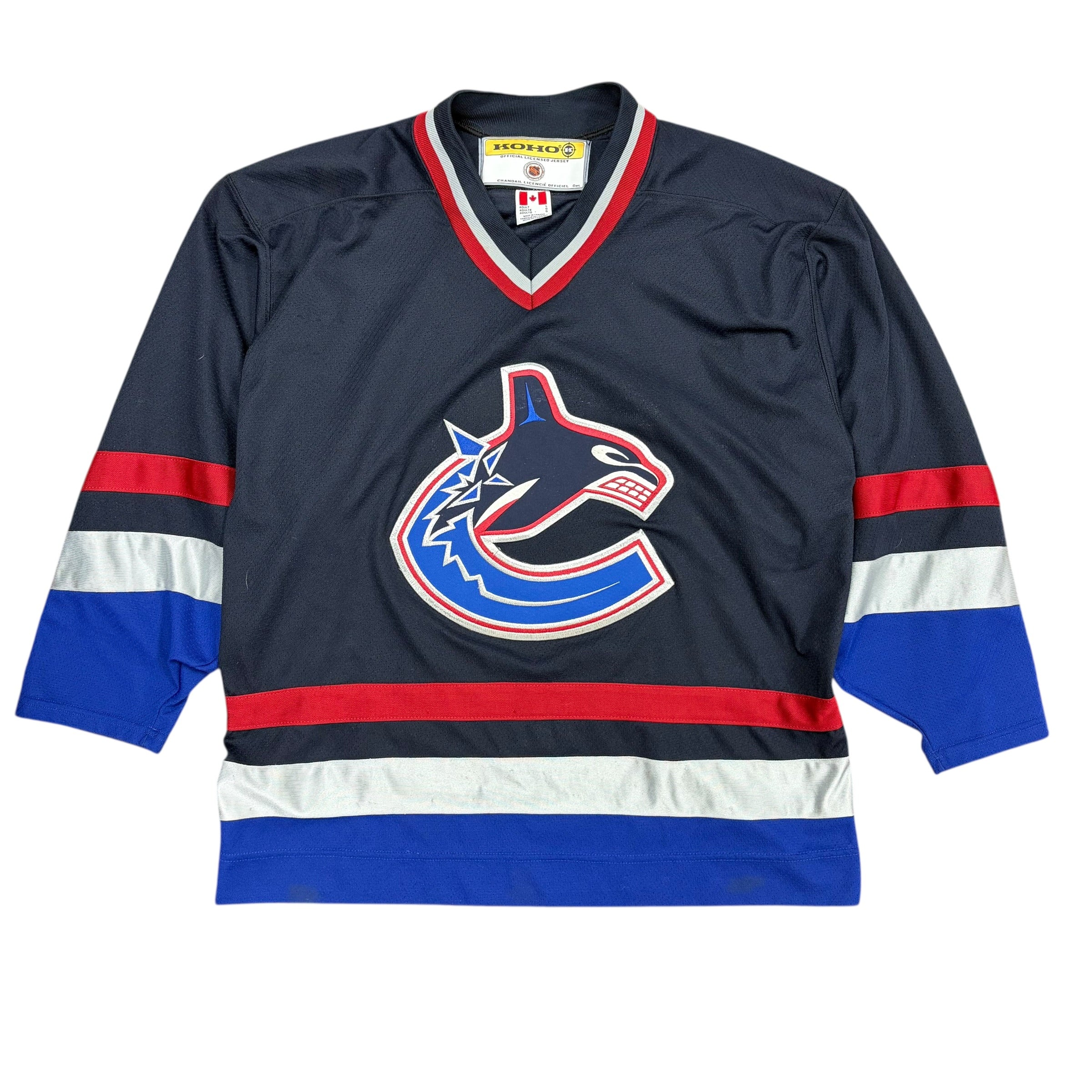 Vintage KOHO NHL Vancouver Canucks Blank Away Jersey