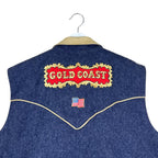 Vintage Gold Coast 2004 Wrangler National Finals Rodeo Keith Marrington Lined Vest