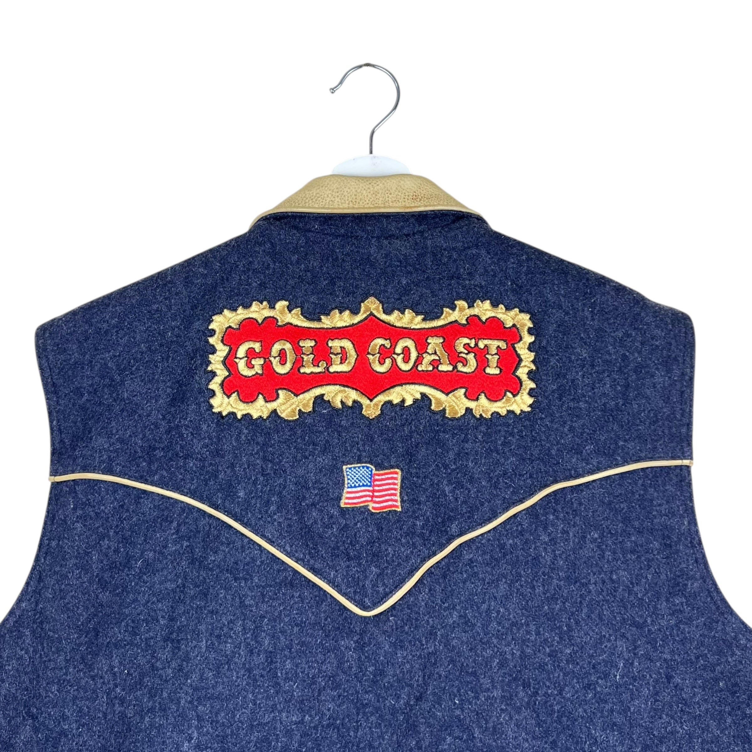 Vintage Gold Coast 2004 Wrangler National Finals Rodeo Keith Marrington Lined Vest