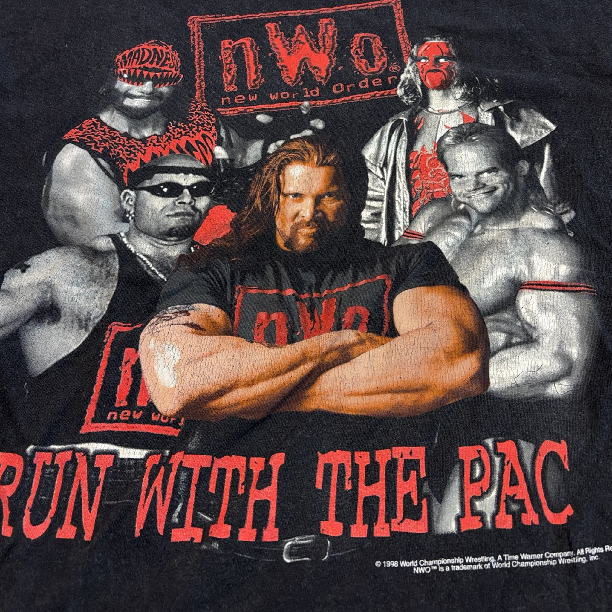 1998 WCW NWO “Run With The Pac” Tee Black
