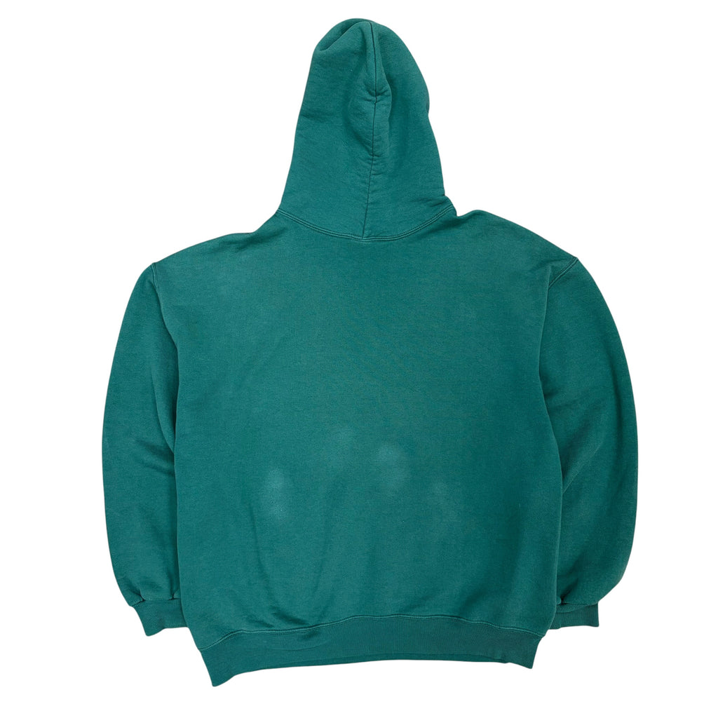 Vintage 90s Russell Athletic Blank Pullover Hoodie Green