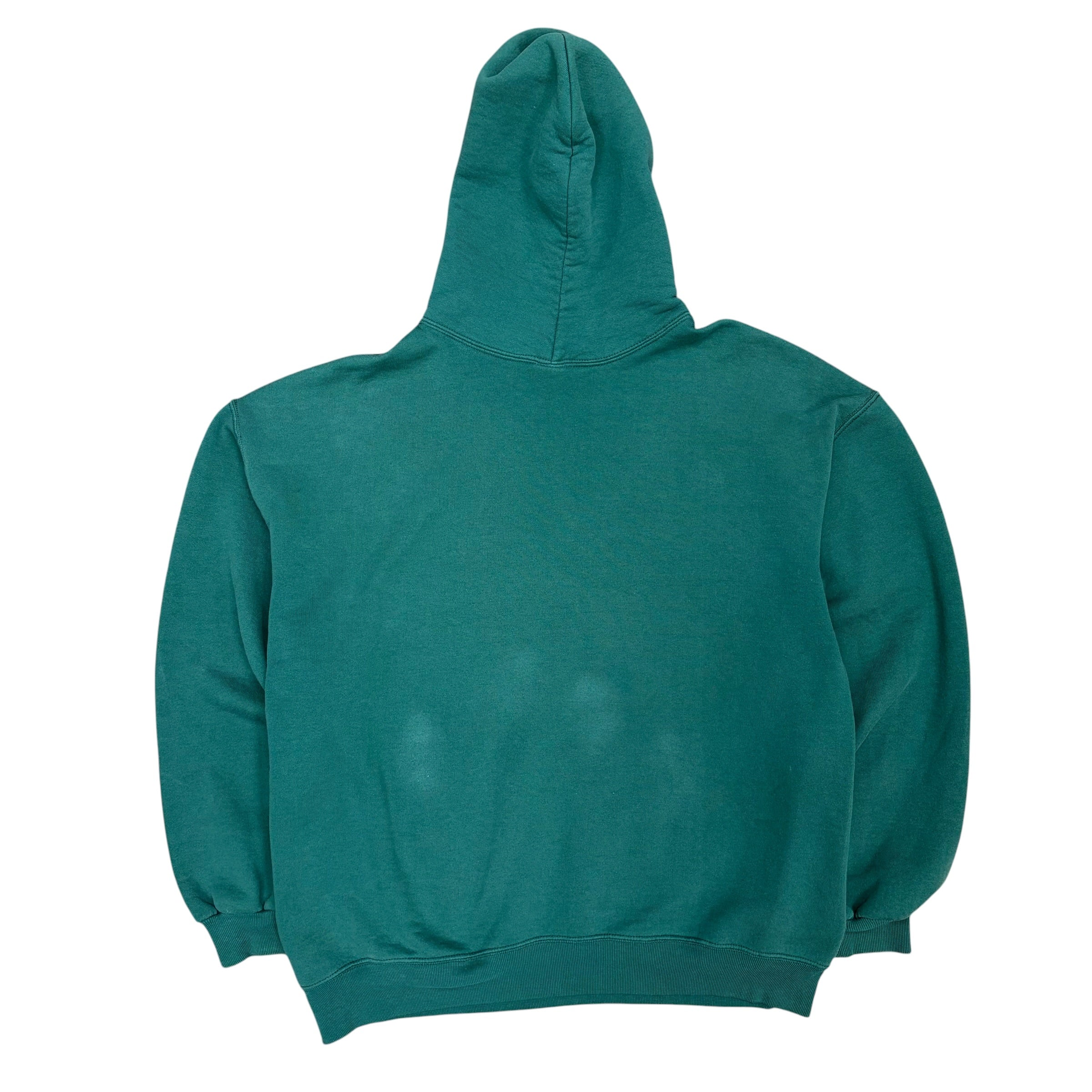 Vintage 90s Russell Athletic Blank Pullover Hoodie Green