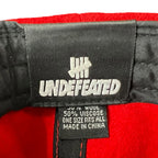 Undefeated Logo Wool SnapBack Red/Navy