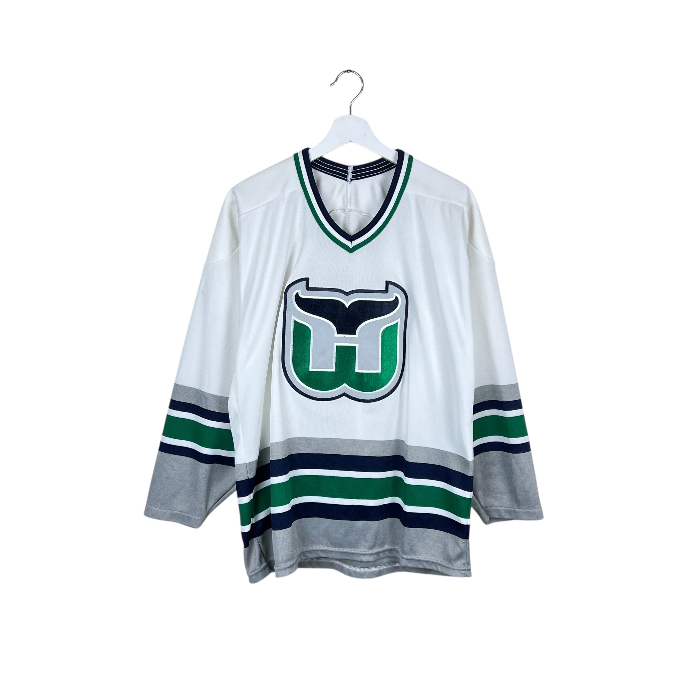 Vintage CCM Hartford Whalers Blank Home Jersey