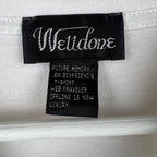 We11done Rubber Logo Tee White