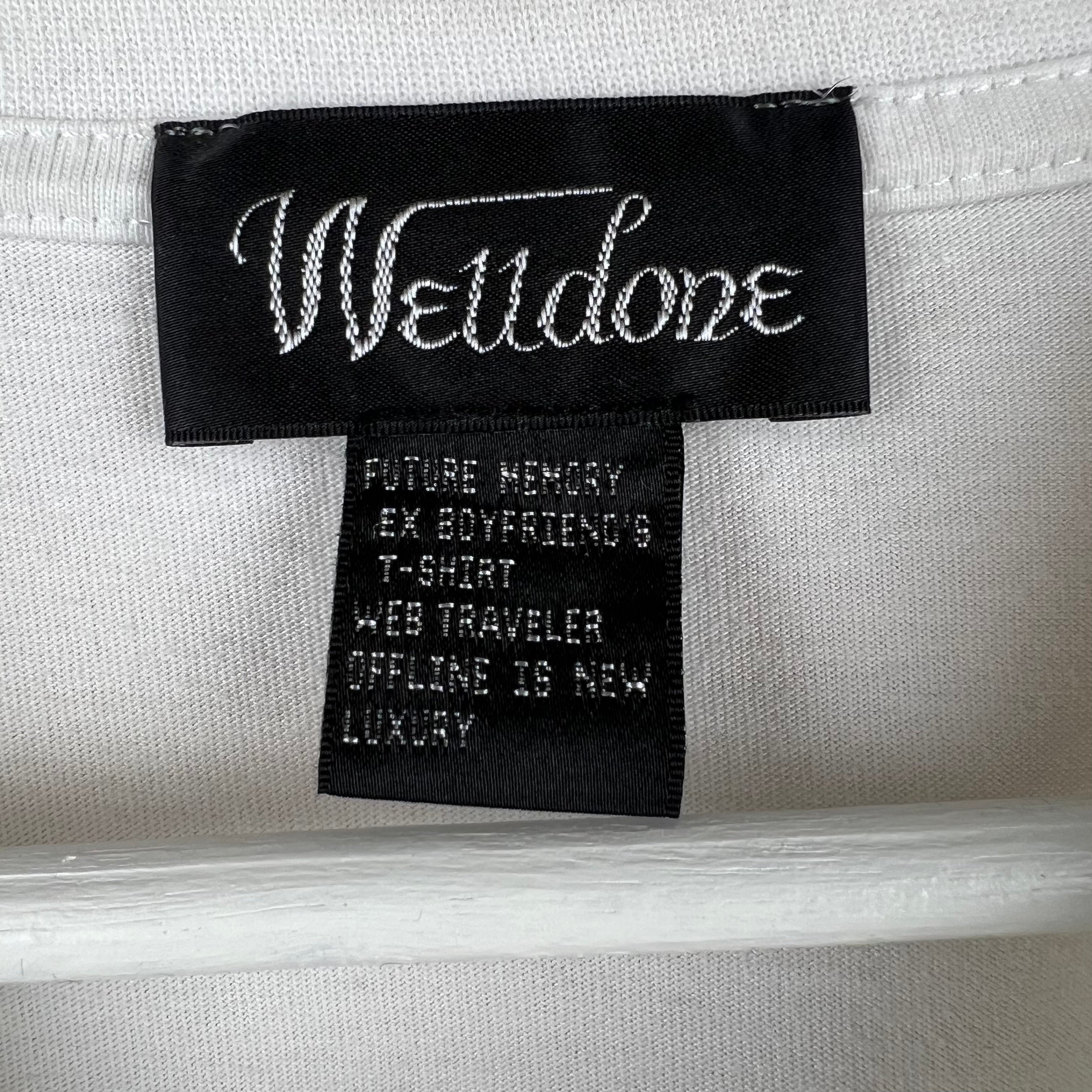 We11done Rubber Logo Tee White