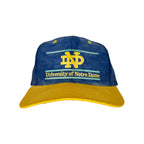 Vintage The Game University of Notre Dame Logo SnapBack Washed Navy
