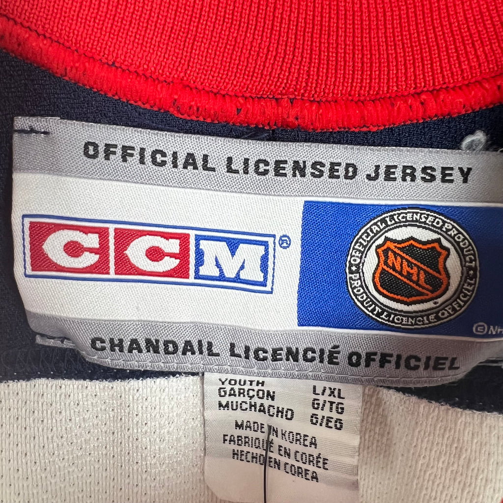 Vintage CCM Columbus Blue Jackets Youth Blank Home Jersey