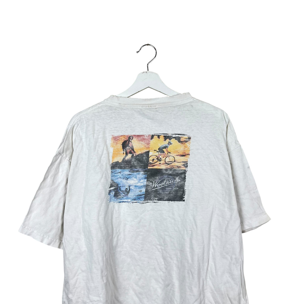 Vintage Woolrich Promo Tee Thrashed White