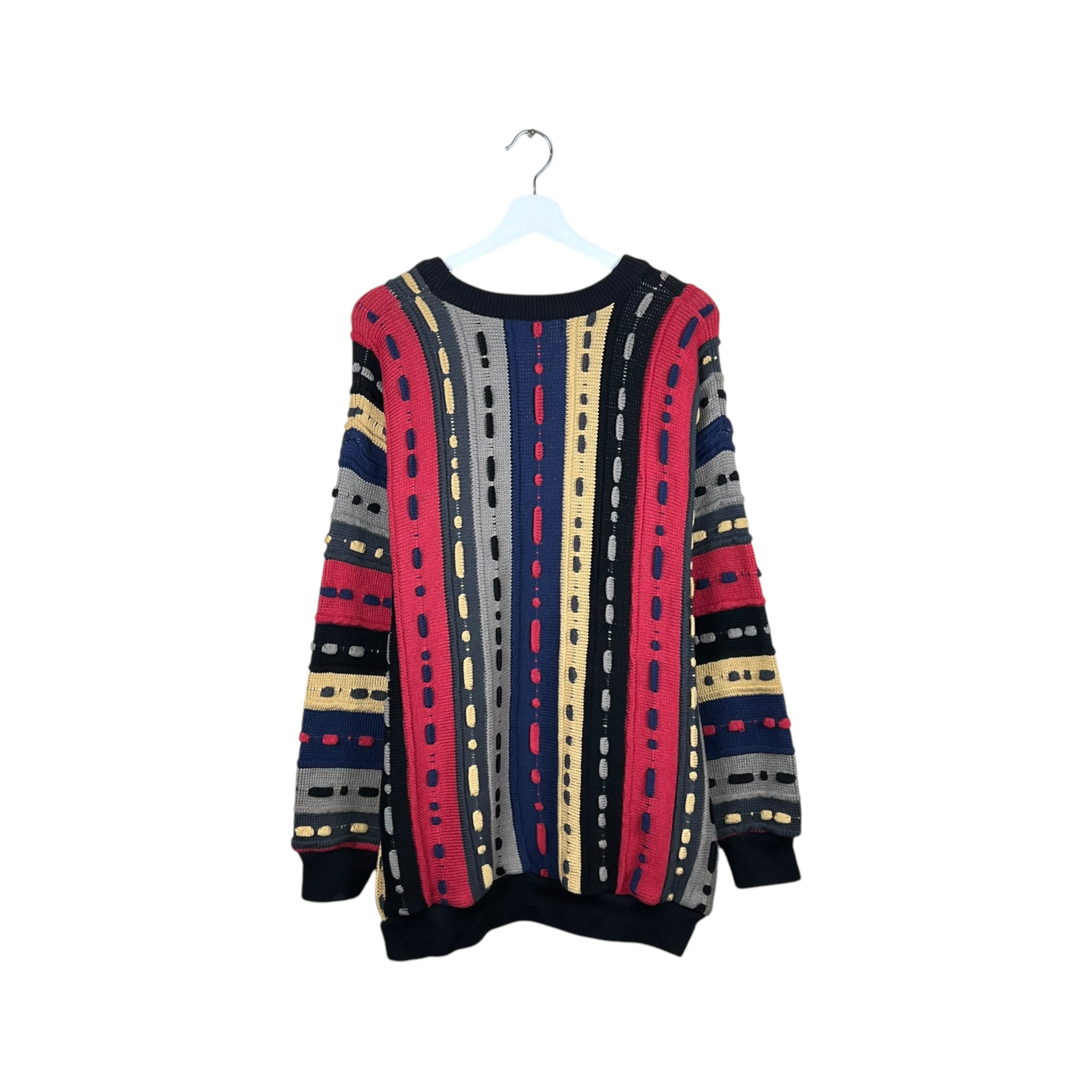 Vintage Tundra 3D Cable Multi Colour Knit