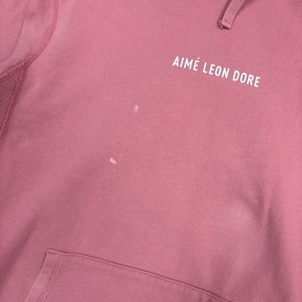 Aime Leon Dore Logo Kanga Hoodie Dusty Pink