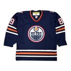 Vintage CCM NHL Edmonton Oilers Mike Comrie Jersey Navy