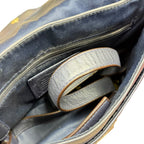 Coach Leather Shoulder Satchel Purse/Crossbody Bag Indigo Blue