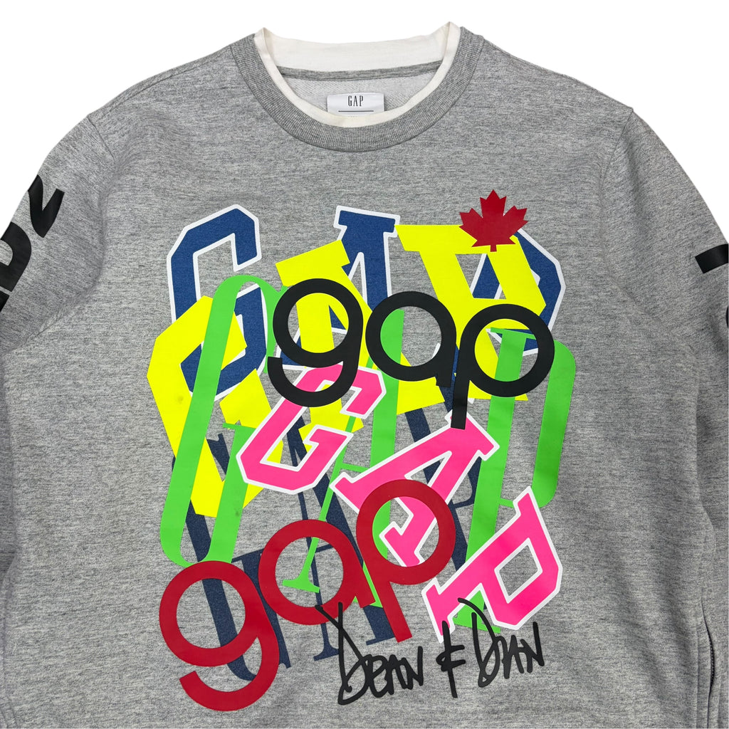 Gap x Dsquared 2 Graffiti Logo Crewneck Grey