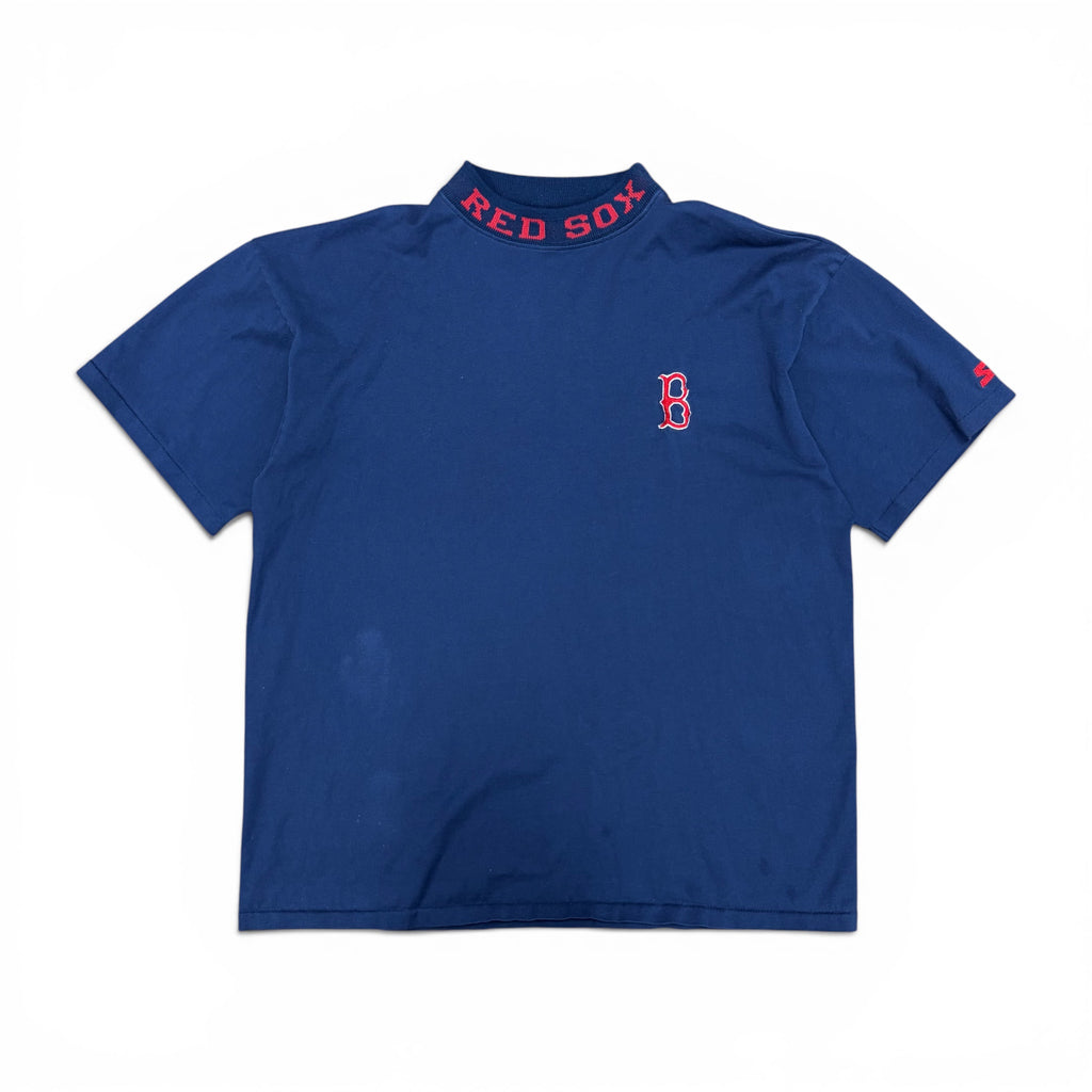 Vintage Starter MLB Boston Red Sox Mock Neck Tee Navy