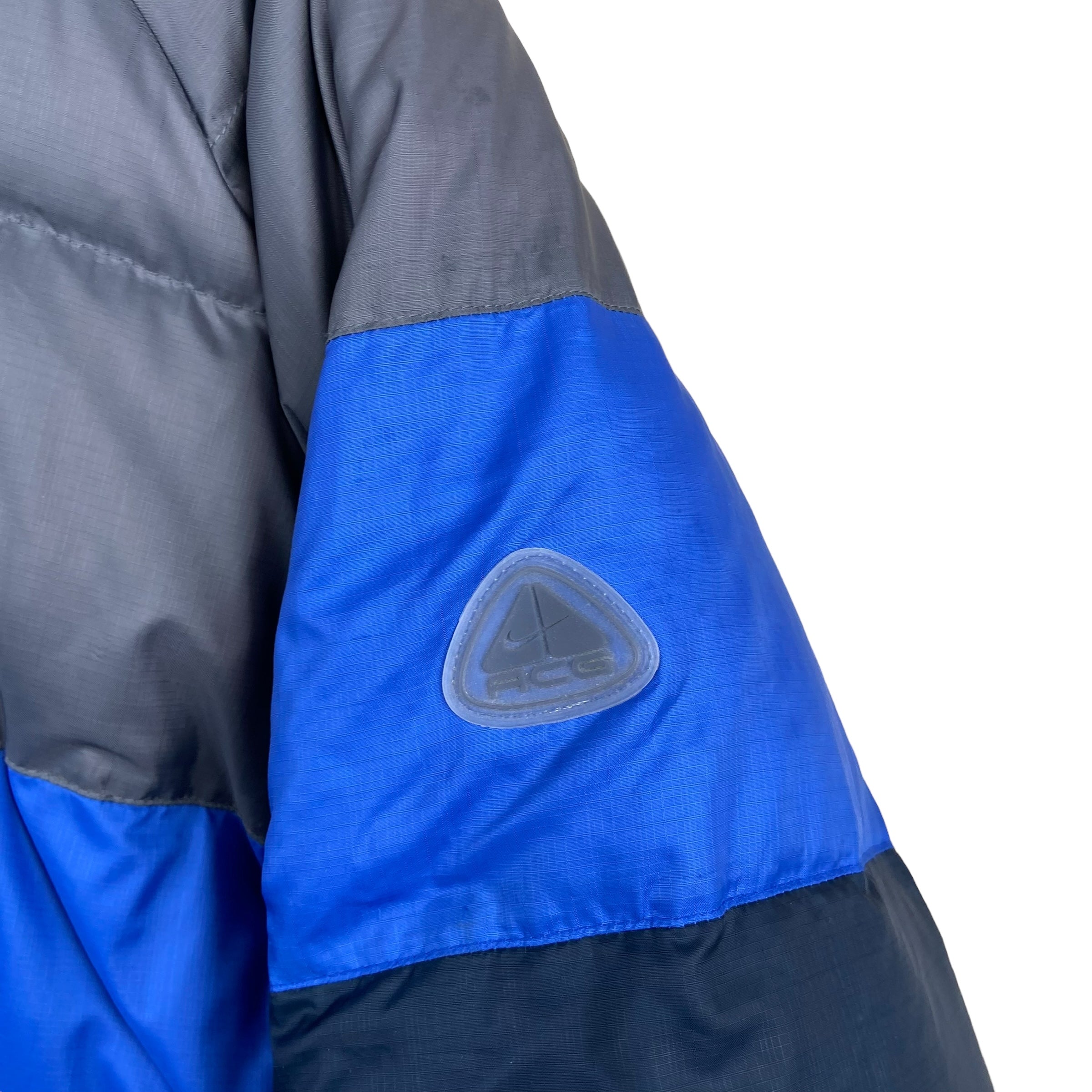 Vintage Y2K Nike ACG Down Reversible Puffer Jacket Blue/Grey