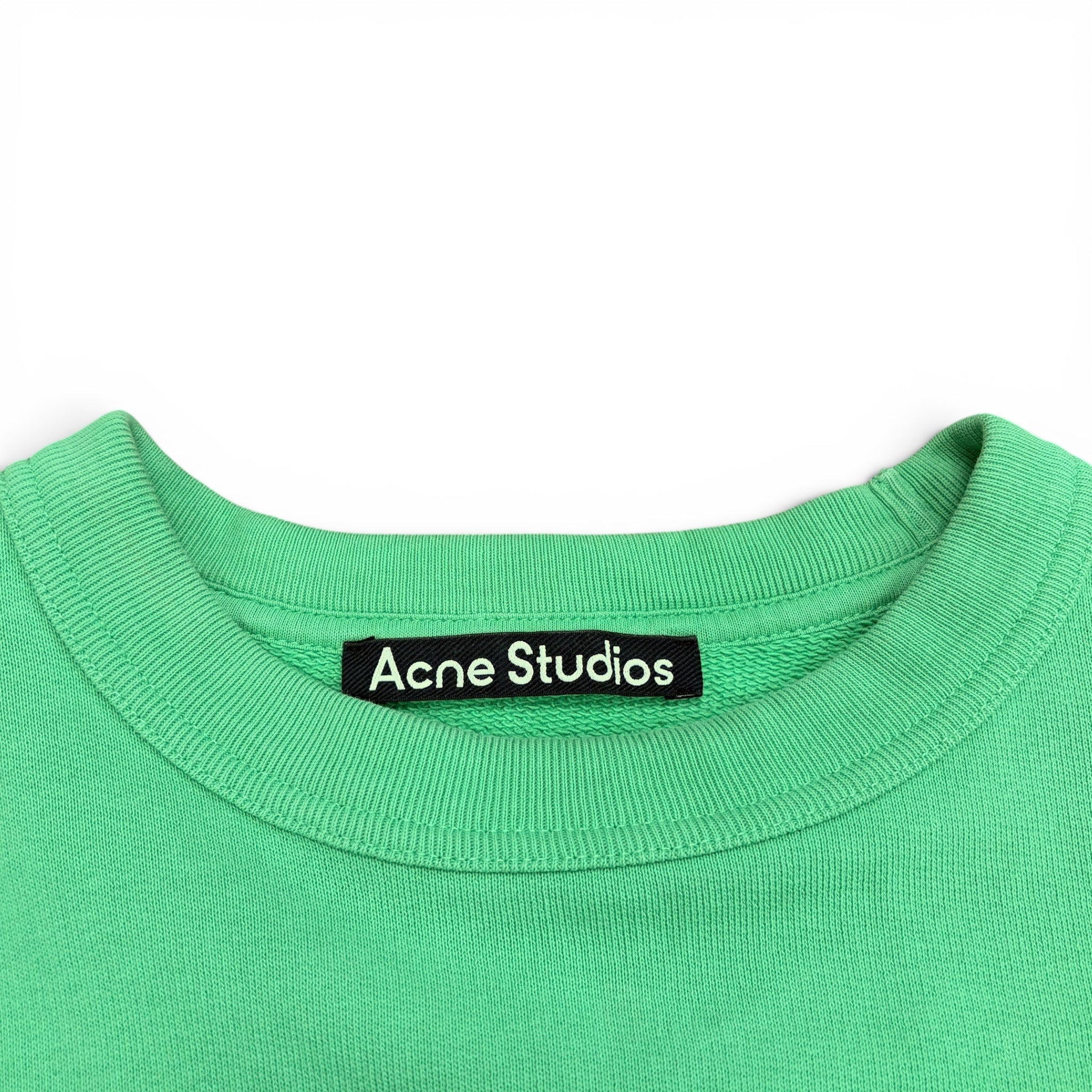 Acne Studios Mini Face Sweatshirt Green