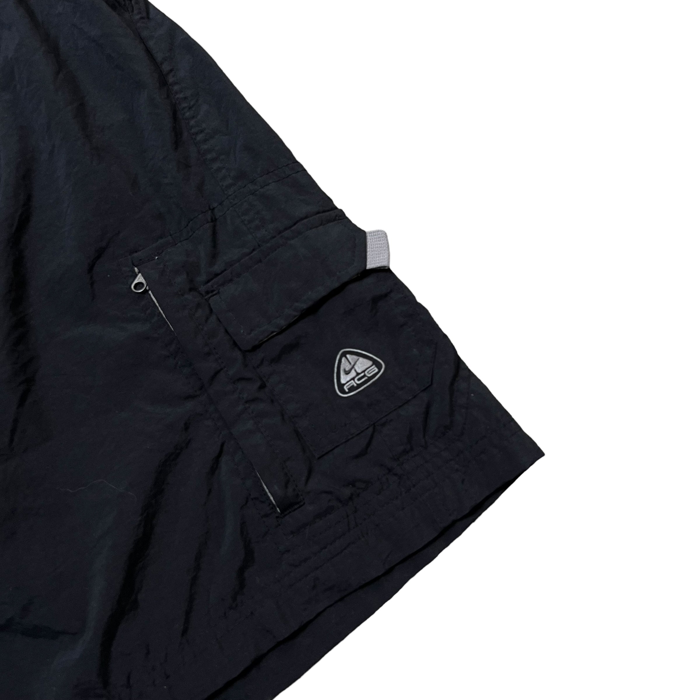 Vintage Nike ACG Nylon Cargo Shorts Black