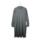 Essentials Women’s Midi Dress Long Sleeve Gray