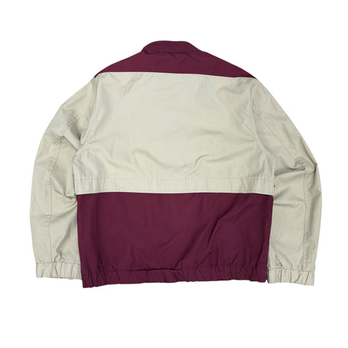 1980’s Givenchy Two Tone Full Zip Jacket Burgundy/Cream