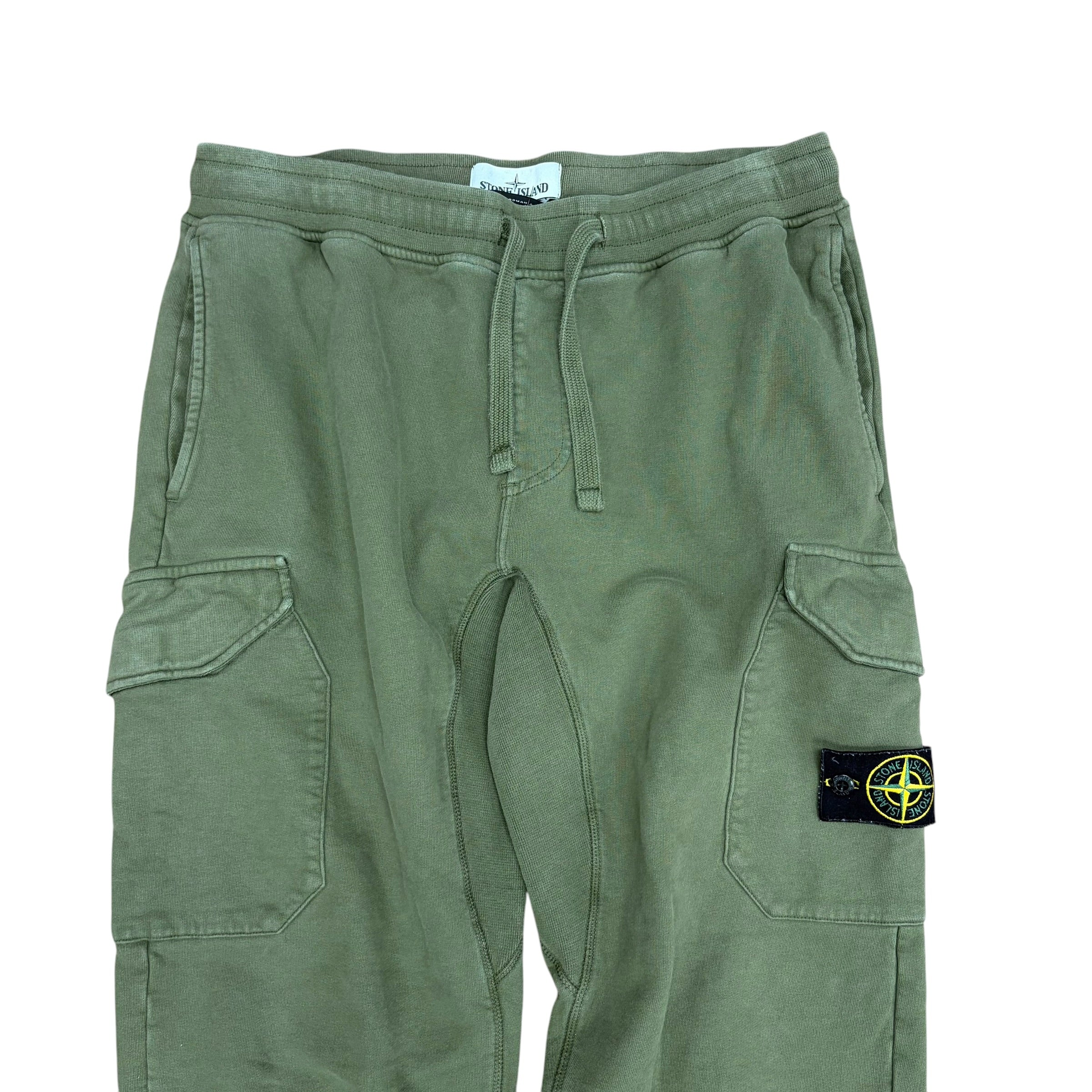 Stone Island Cargo Sweatpants Olive Green