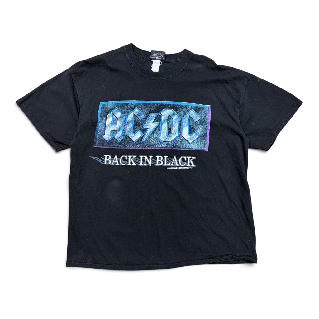 2001 Artimonde AC/DC Back In Black Album Tee Black