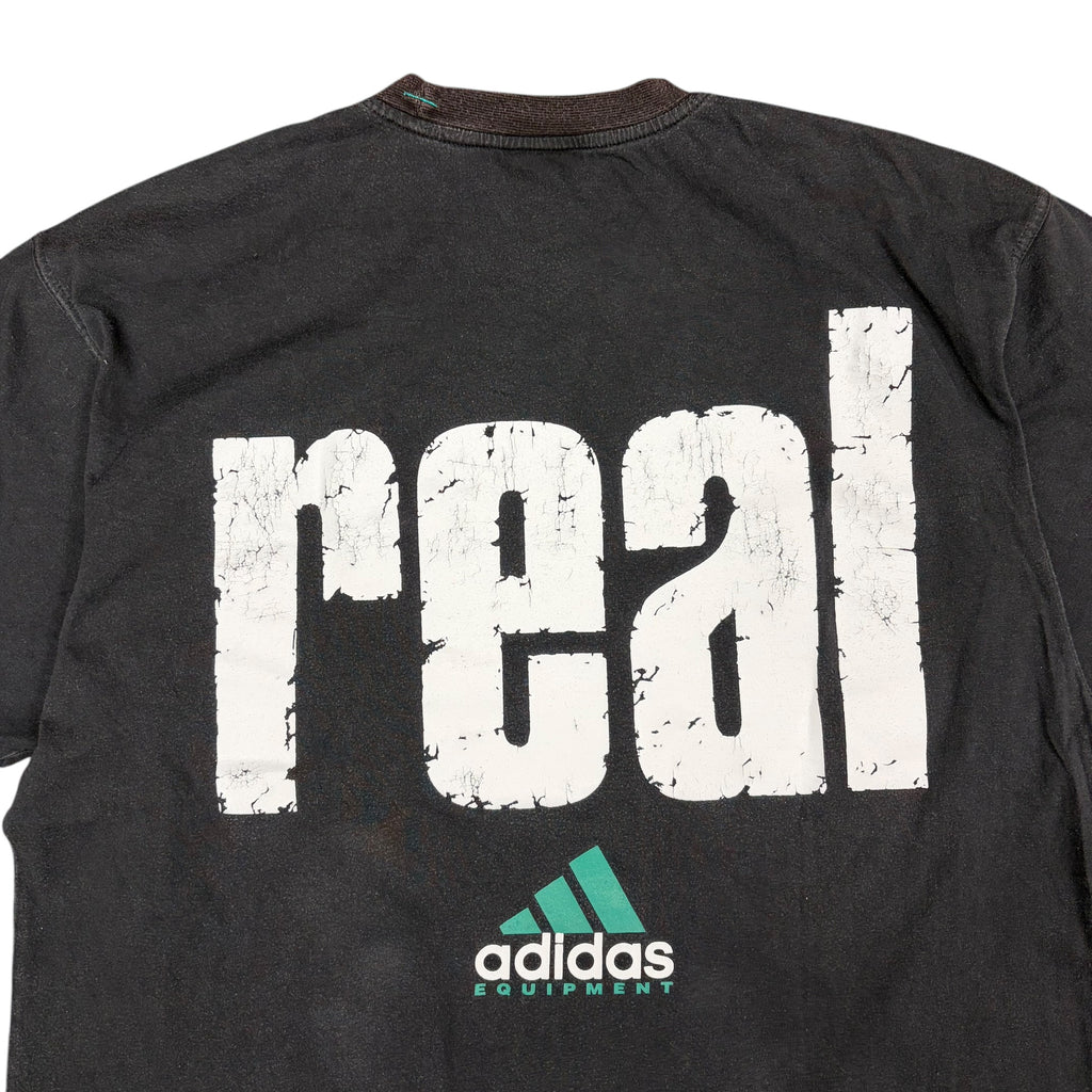 Vintage Adidas Equipment "Get..Real" Tee Black