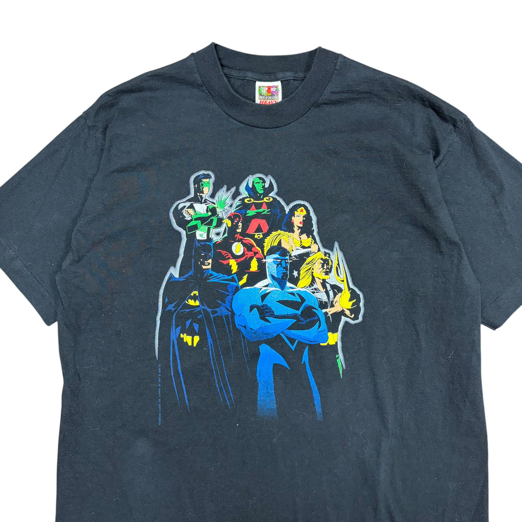 1997 DC Comics Justice League Standing Group Tee Black