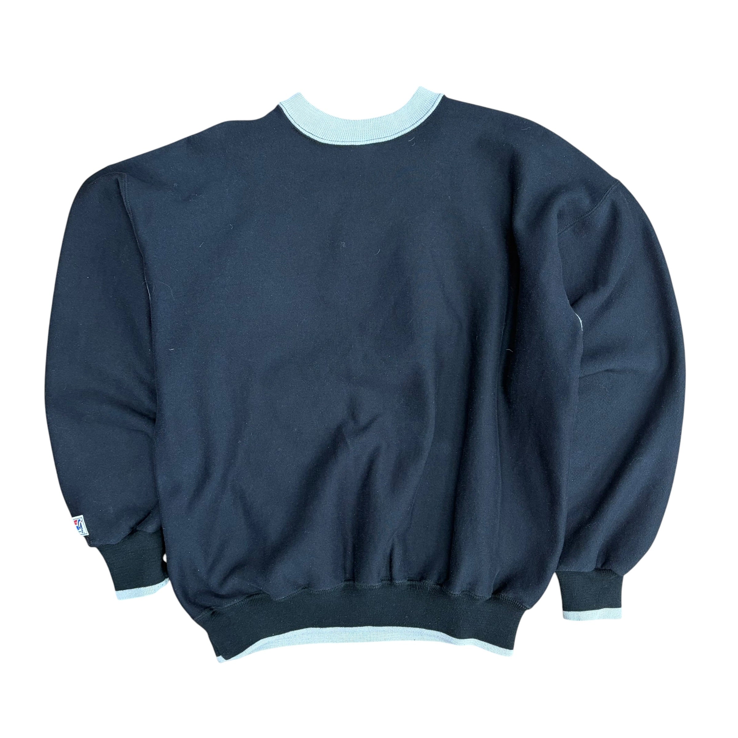 Vintage The Game NFL Los Angeles Raiders Embroidered Logo Crewneck Black
