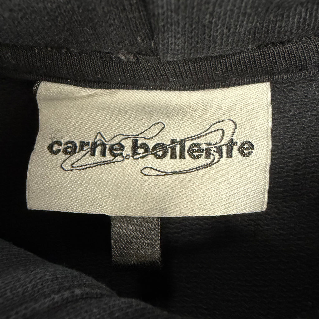 Carne Bollente Woman Line Art Hoodie Black