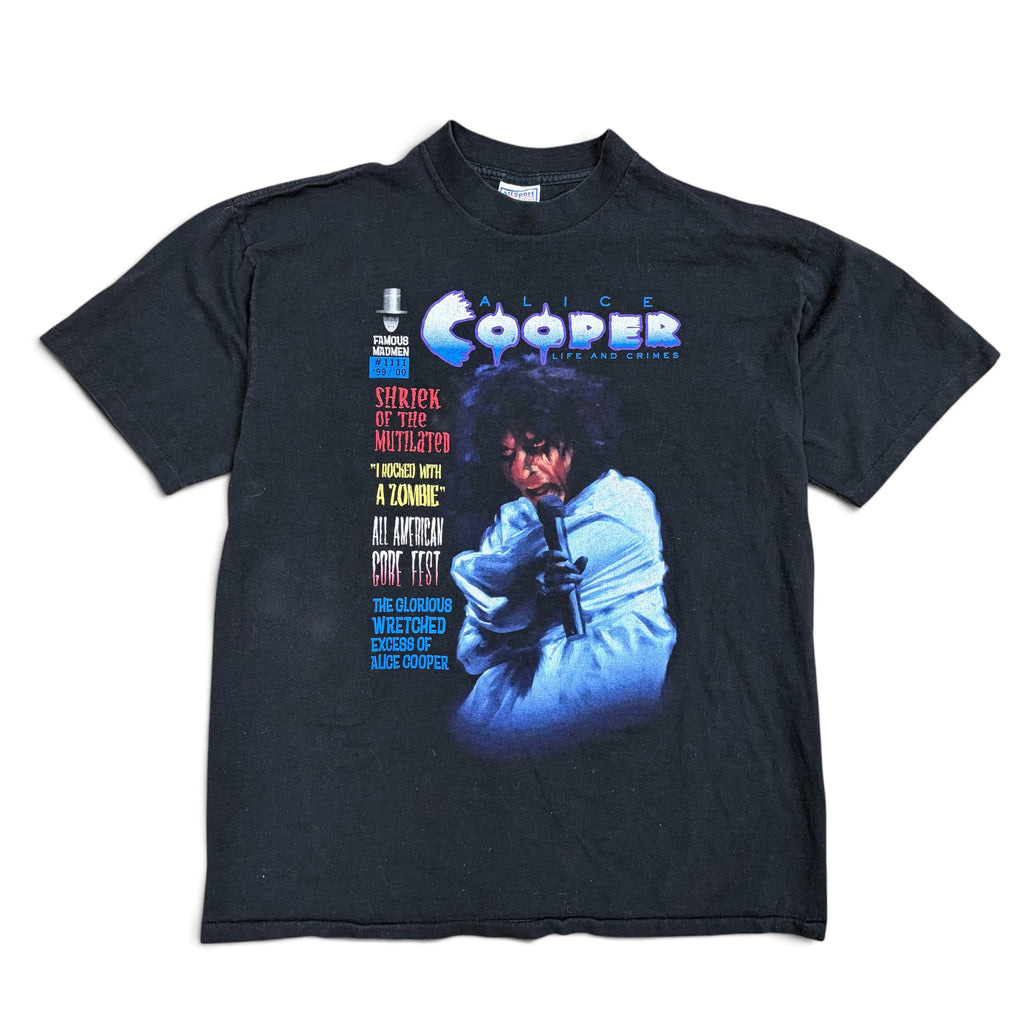 1999 Alice Cooper “Live And Crimes” World Tour Tee Black